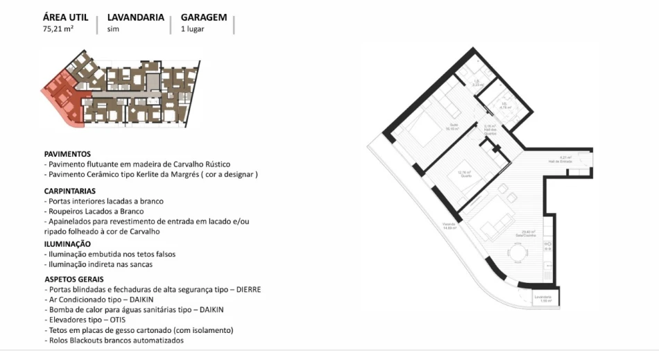 Apartamento T2 para Venda em Esgueira Planta 1