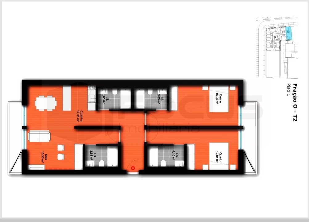 Apartamento T2 para Venda em Glória e Vera Cruz Foto 10