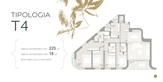 Apartamento T4 para Venda em Aldoar, Foz do Douro e Nevogilde