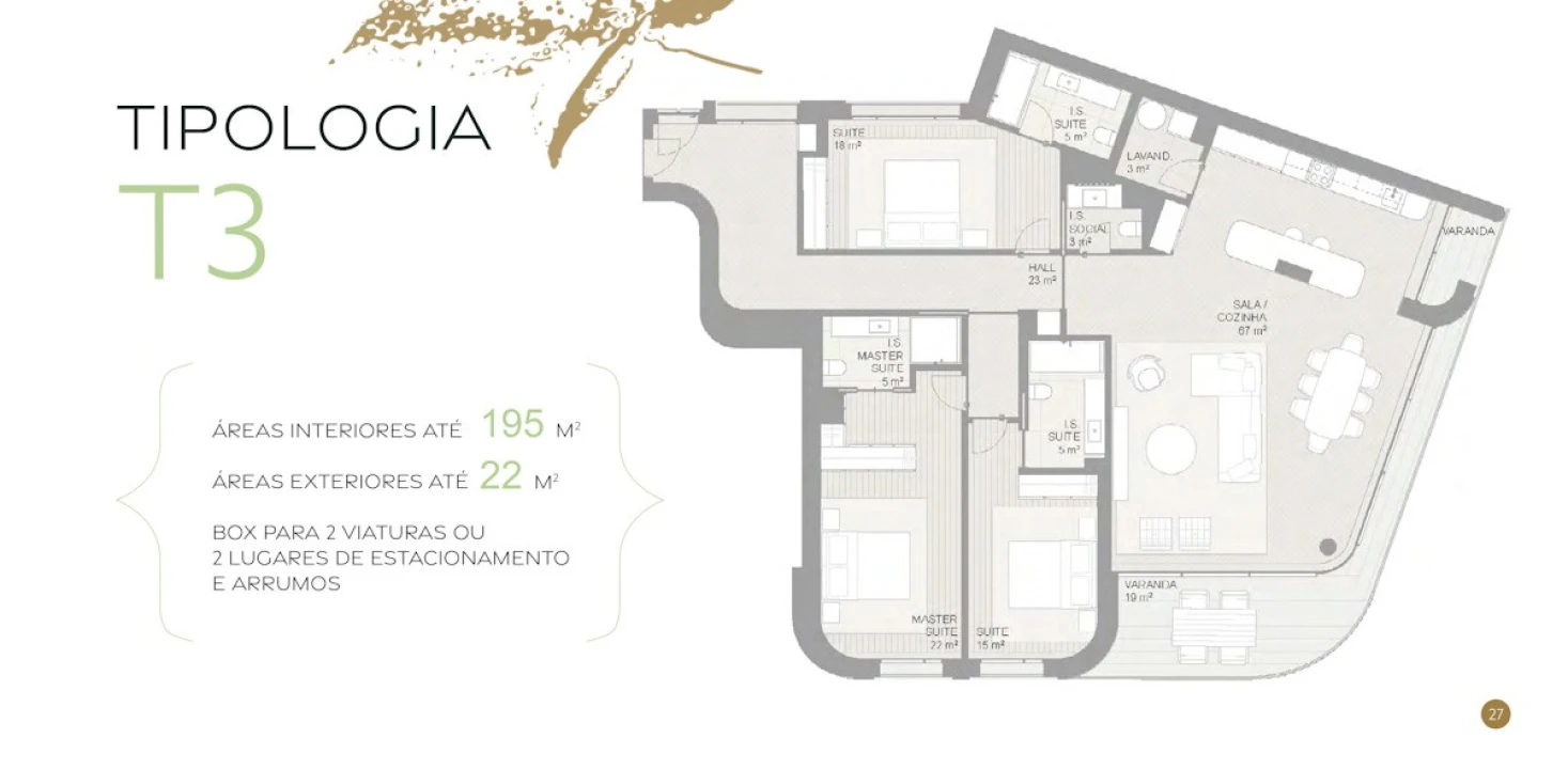 Apartamento T3 para Venda em Aldoar, Foz do Douro e Nevogilde Foto 19