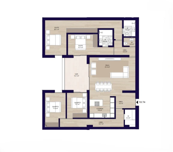 Apartamento T4 para Venda em Matosinhos e Leça da Palmeira Foto 8