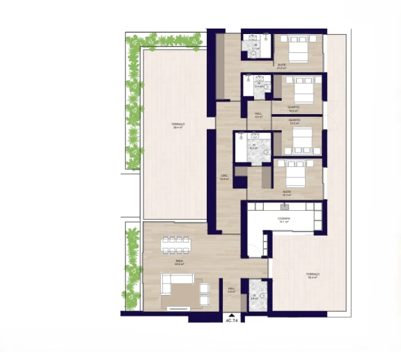 Apartamento T4 para Venda em Matosinhos e Leça da Palmeira Foto 15