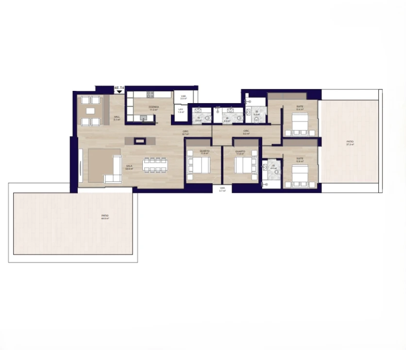 Apartamento T4 para Venda em Matosinhos e Leça da Palmeira Foto 8