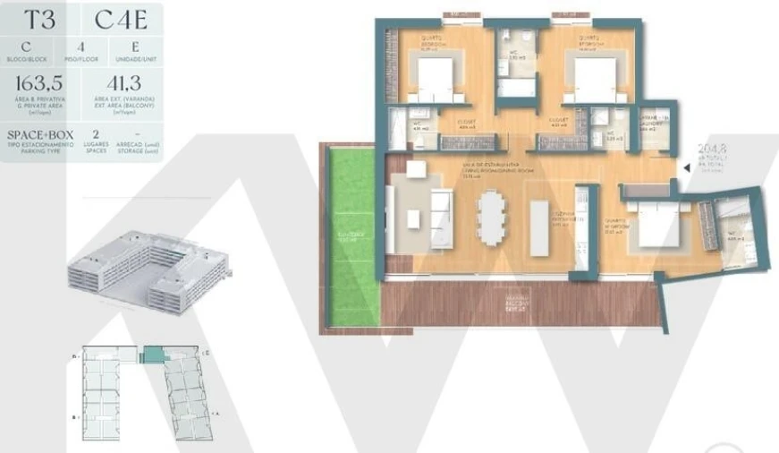 Apartamento T3 para Venda em Olhão Foto 11