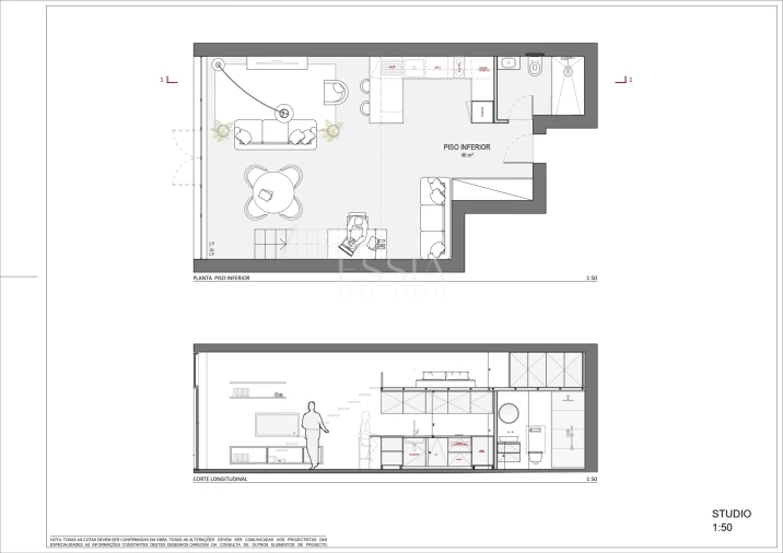 Apartamento T1 para Venda em Cedofeita, Santo Ildefonso, Sé, Miragaia, São Nicolau e Vitória Planta 2
