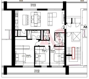 Apartamento T3 para Venda em Paços de Ferreira