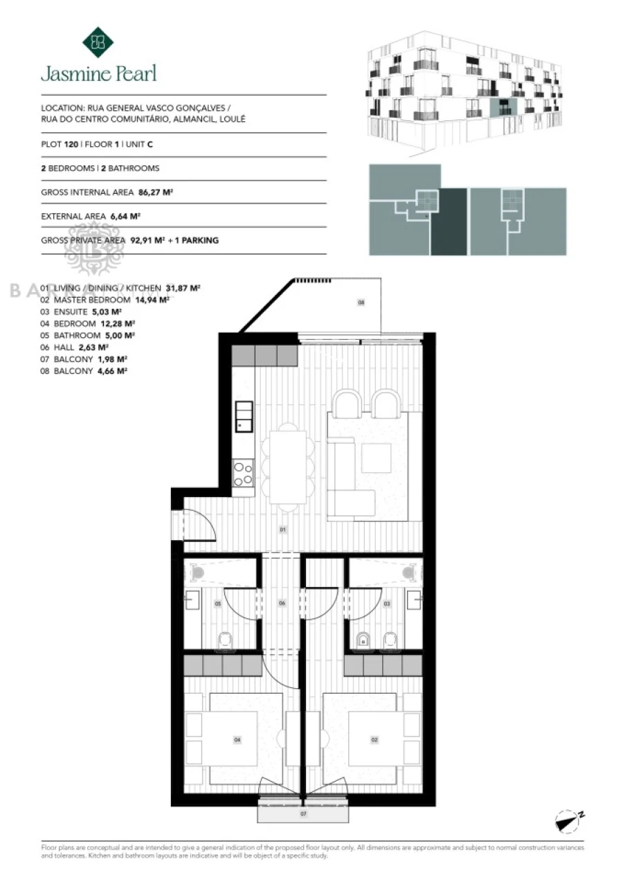 Apartamento T3 para Venda em Almancil Foto 10