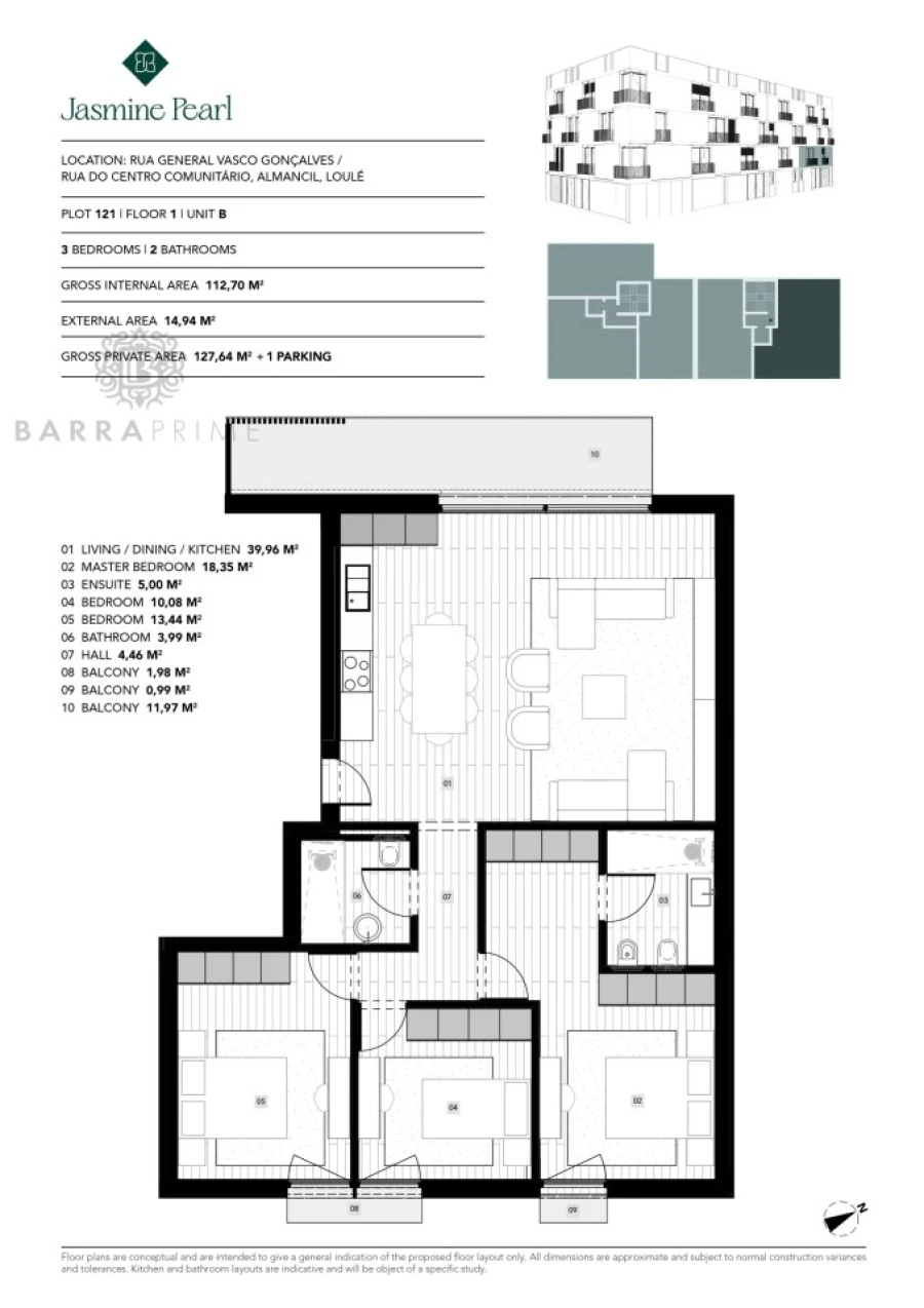 Apartamento T3 para Venda em Almancil Foto 12