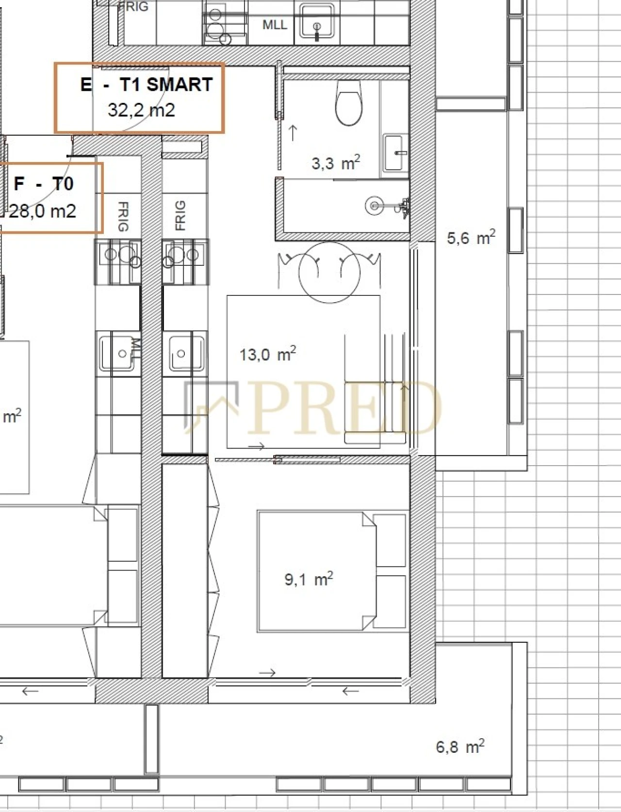Apartamento T1 para Venda em São Mamede de Infesta e Senhora da Hora Foto 6