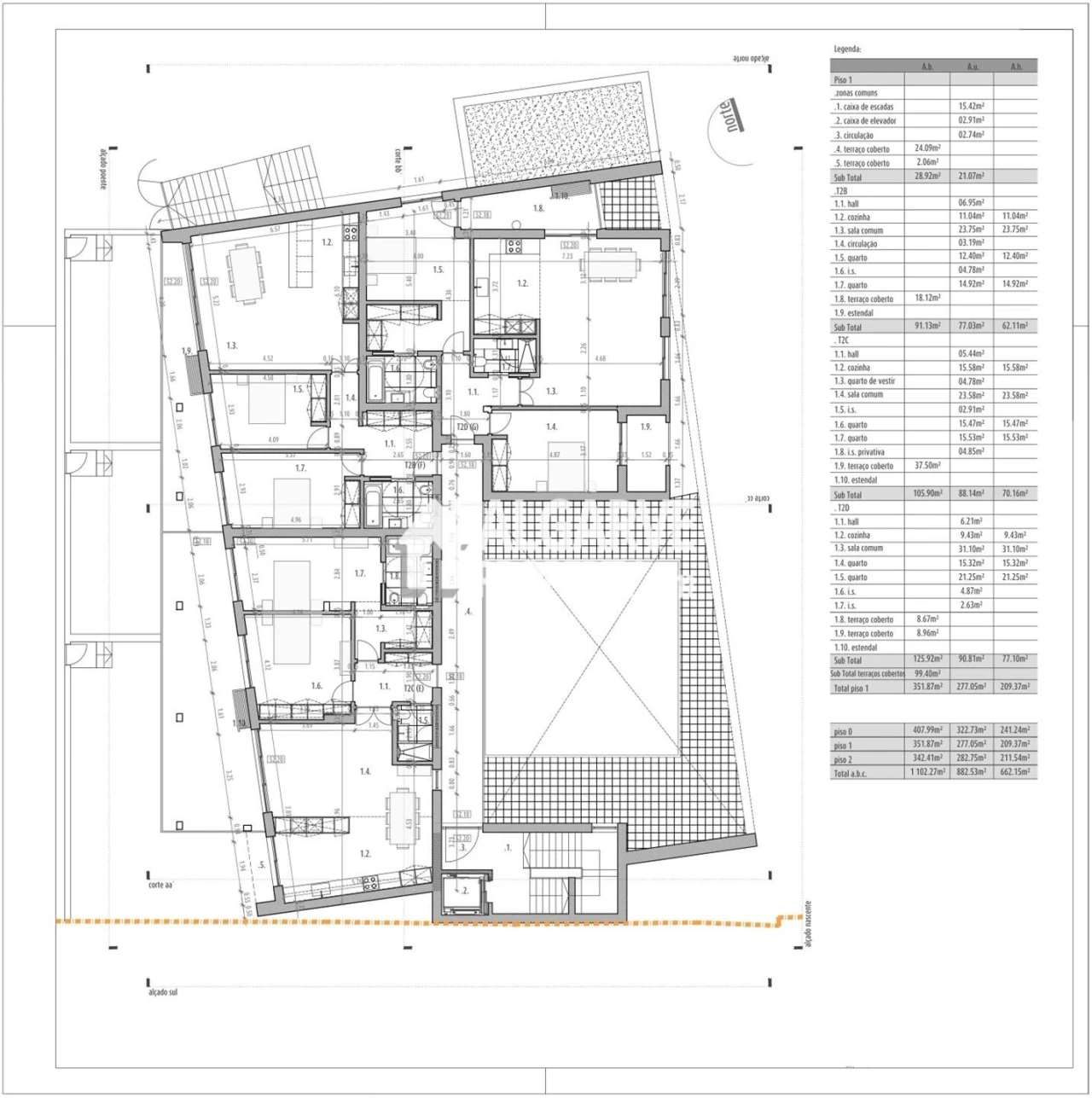 Apartamento T2 para Venda em Almancil Planta 3
