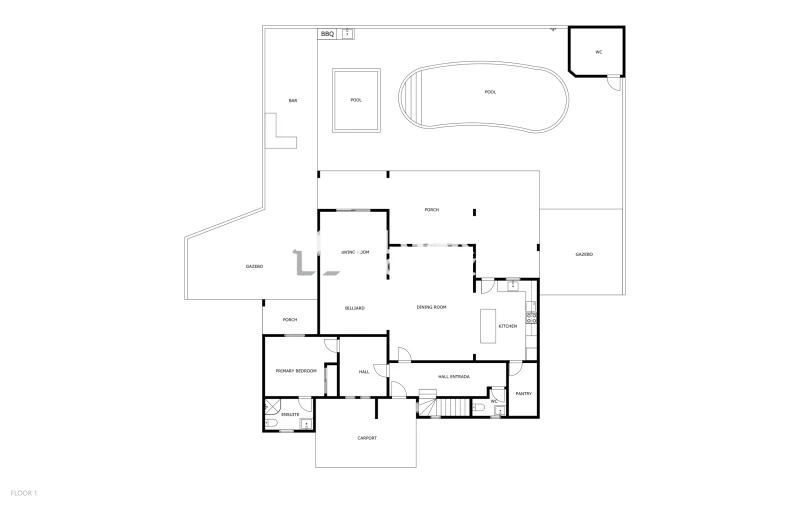 Moradia T5 para Venda em Quarteira Planta 1