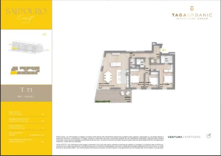 Apartamento T3 para Venda em Canidelo Foto 16