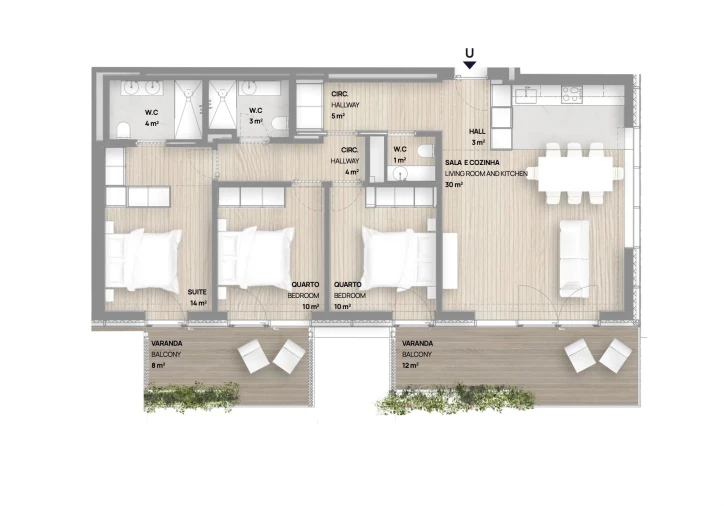 Apartamento T3 para Venda em Canidelo Foto 8