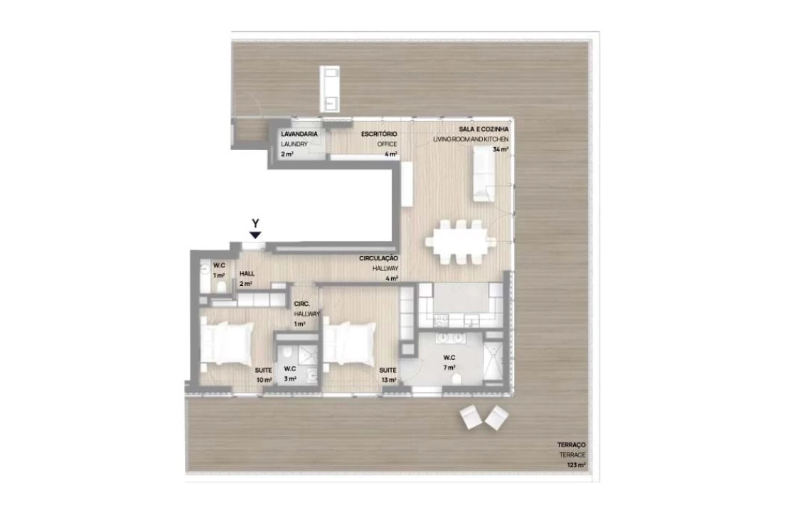 Apartamento T2 para Venda em Canidelo Foto 14
