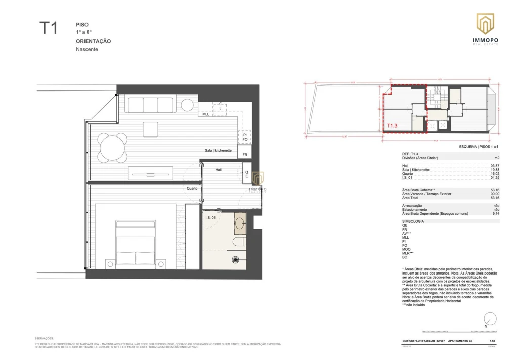 Apartamento T1 para Venda em Matosinhos e Leça da Palmeira Foto 21