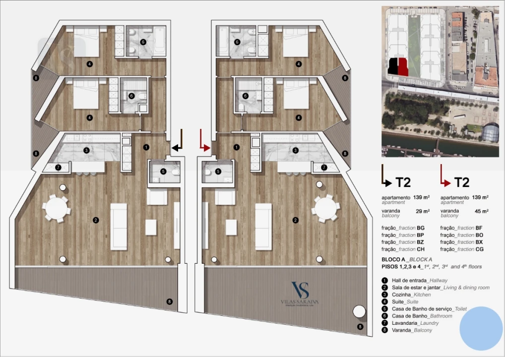 Apartamento T2 para Venda em Olhão Foto 46
