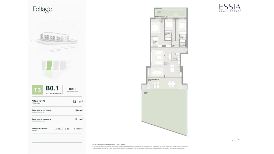 Apartamento T3 para Venda em Aldoar, Foz do Douro e Nevogilde Planta 1