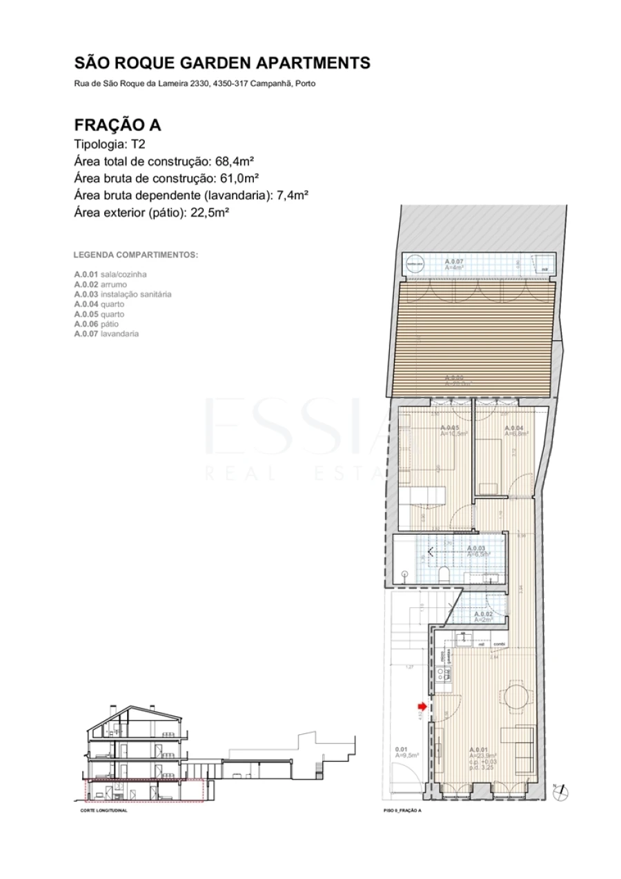 Apartamento T2 para Venda em Campanhã Planta 1