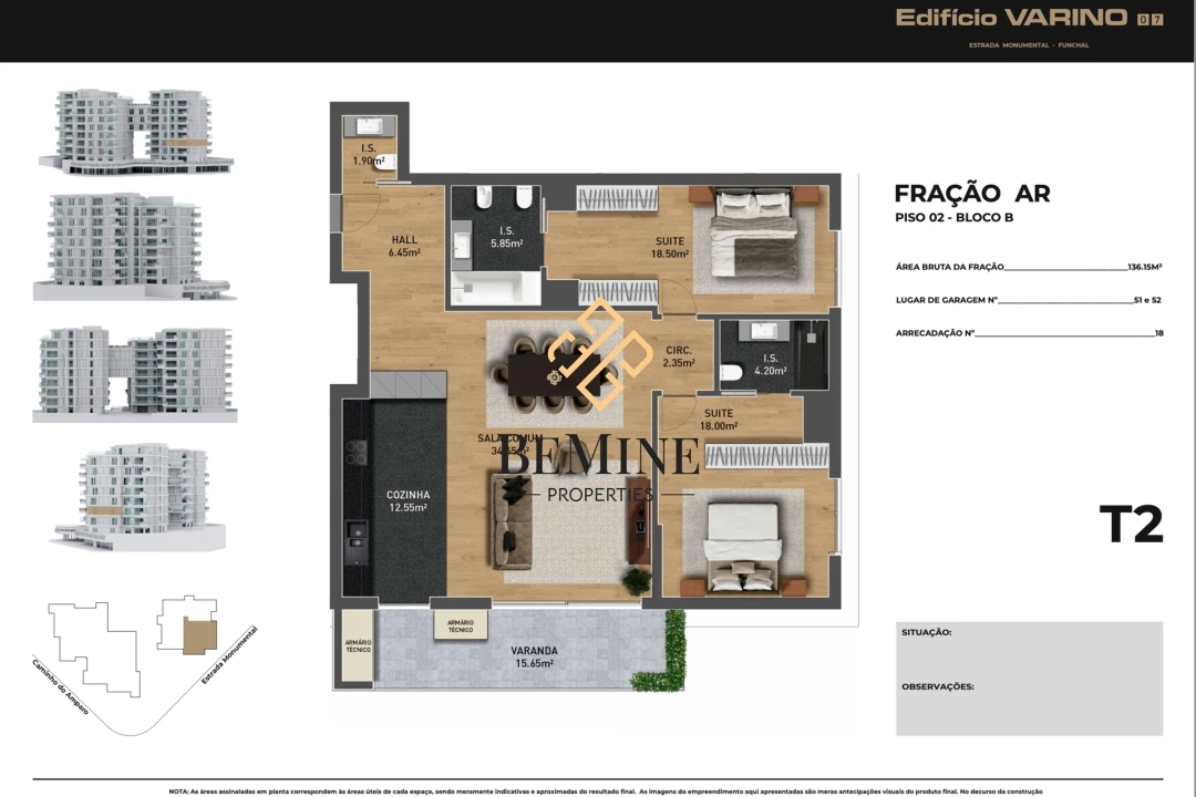 Apartamento T2 para Venda em São Martinho Foto 58