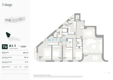 Apartamento T4 para Venda em Aldoar, Foz do Douro e Nevogilde