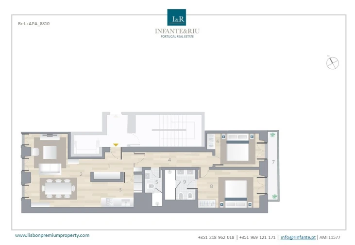 Apartamento T2 para Venda em Arroios Planta 1
