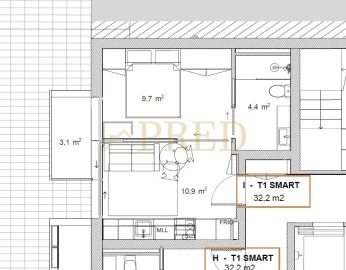 Apartamento T1 para Venda em São Mamede de Infesta e Senhora da Hora