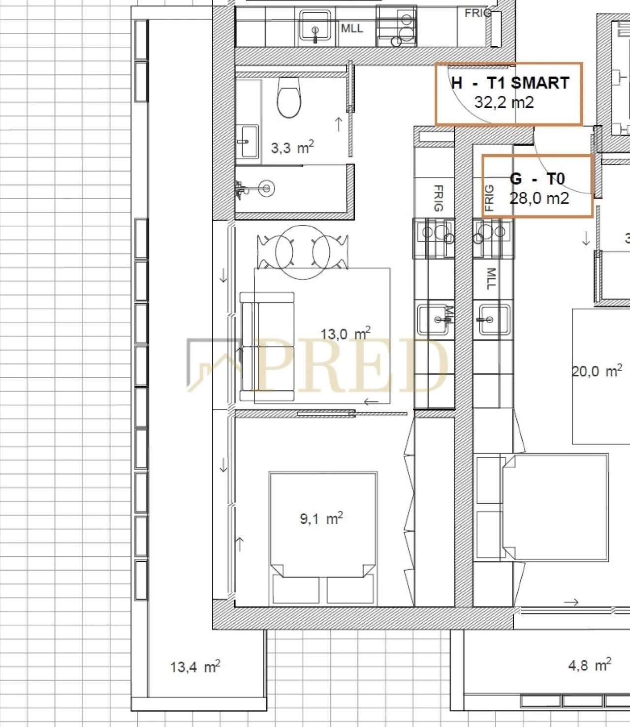 Apartamento T1 para Venda em São Mamede de Infesta e Senhora da Hora Foto 6