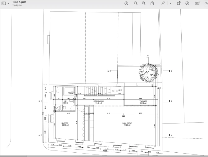 Apartamento T3 para Venda em Estrela Planta 2