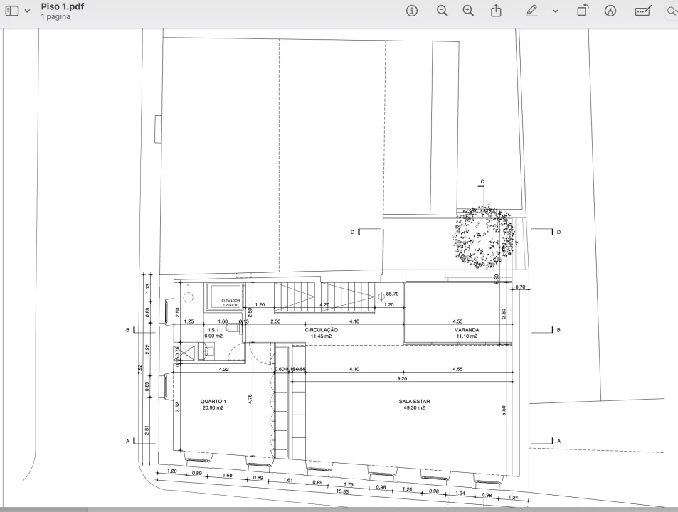 Apartamento T3 para Venda em Estrela Planta 2