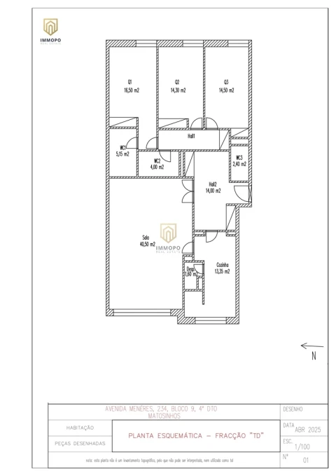 Apartamento T3 para Venda em Matosinhos e Leça da Palmeira