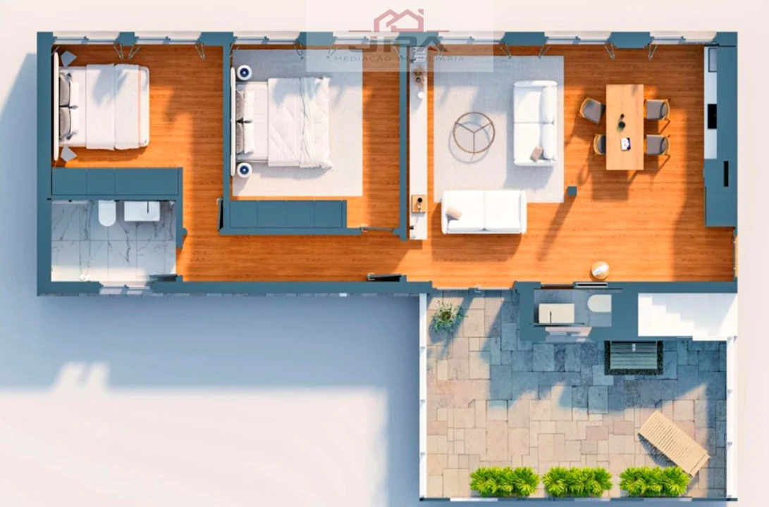 Apartamento T2 para Venda em Vila Real de Santo Antonio Foto 6