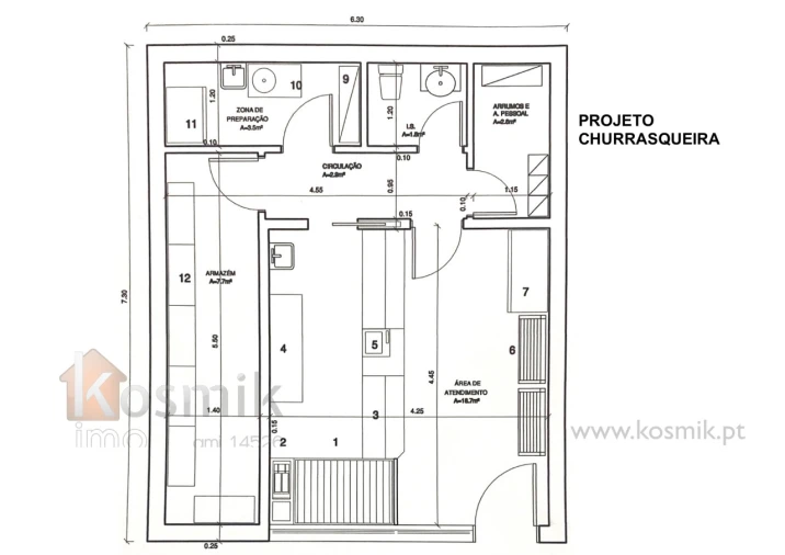 Loja para Venda em Pontinha e Famões Planta 1