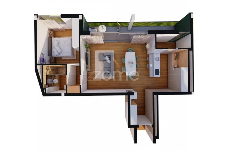 Apartamento T1 para Venda em Fonte Arcada e Oliveira