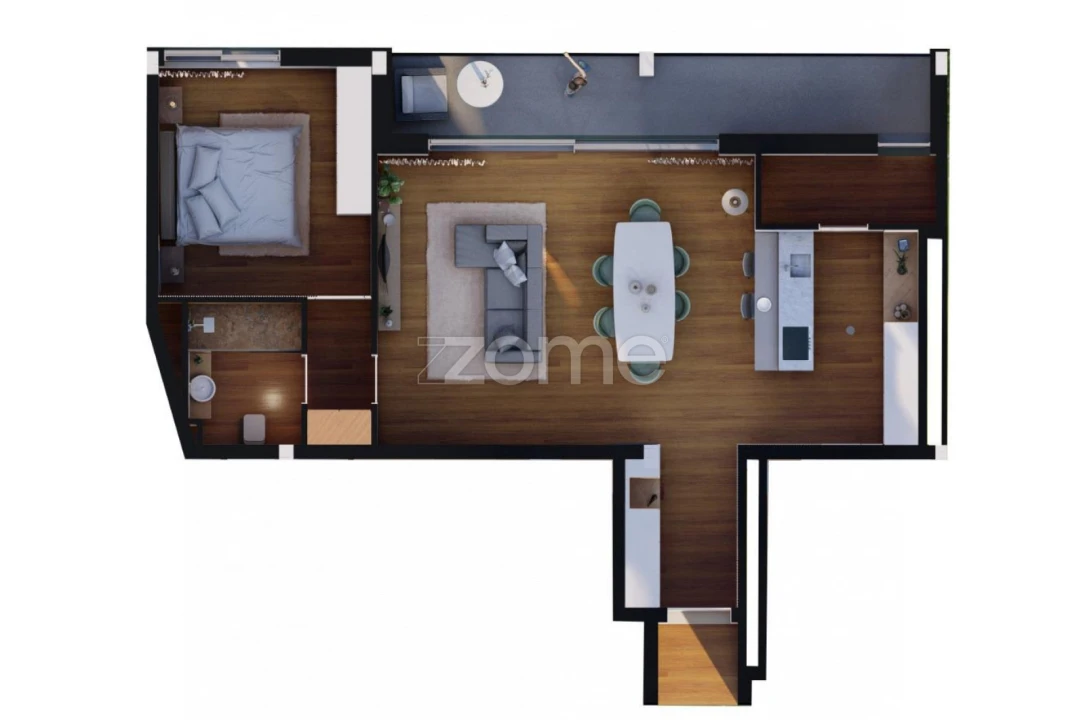 Apartamento T1 para Venda em Fonte Arcada e Oliveira Foto 15