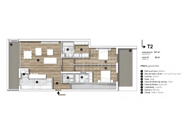 Apartamento T2 para Venda em Olhão Foto 13