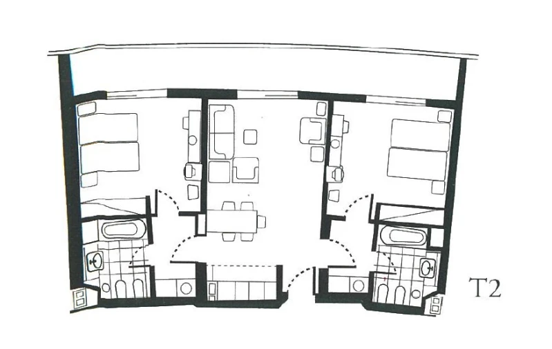 Apartamento T2 para Venda em Albufeira e Olhos de Água Planta 1