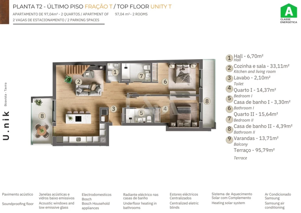 Apartamento T2 para Venda em Tavira (Santa Maria e Santiago) Foto 21