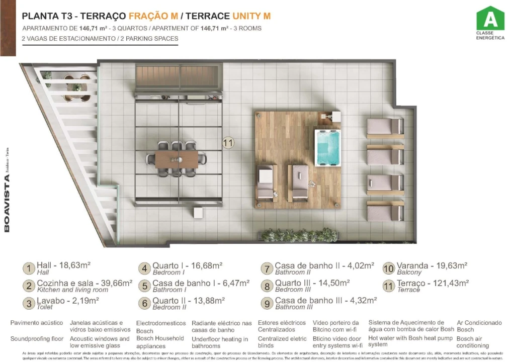 Apartamento T3 para Venda em Tavira (Santa Maria e Santiago) Planta 2