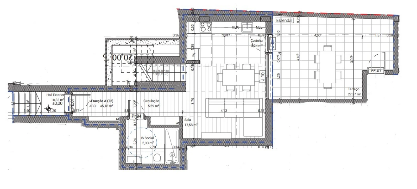 Apartamento T2 para Venda em Conceição e Cabanas de Tavira Planta 2