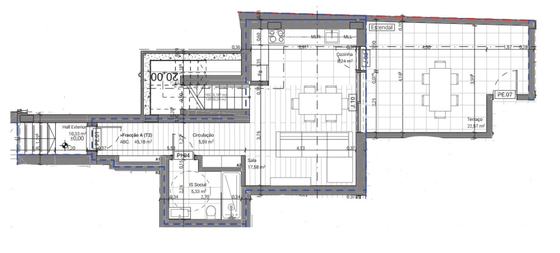 Apartamento T2 para Venda em Conceição e Cabanas de Tavira Planta 2