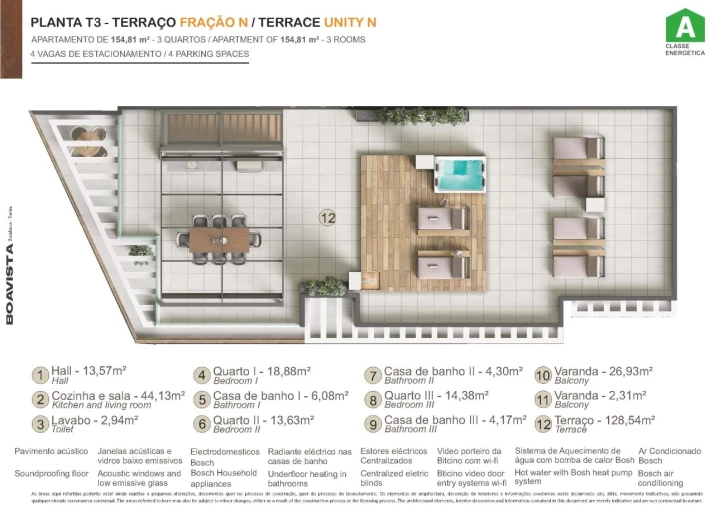 Apartamento T3 para Venda em Tavira (Santa Maria e Santiago) Planta 2