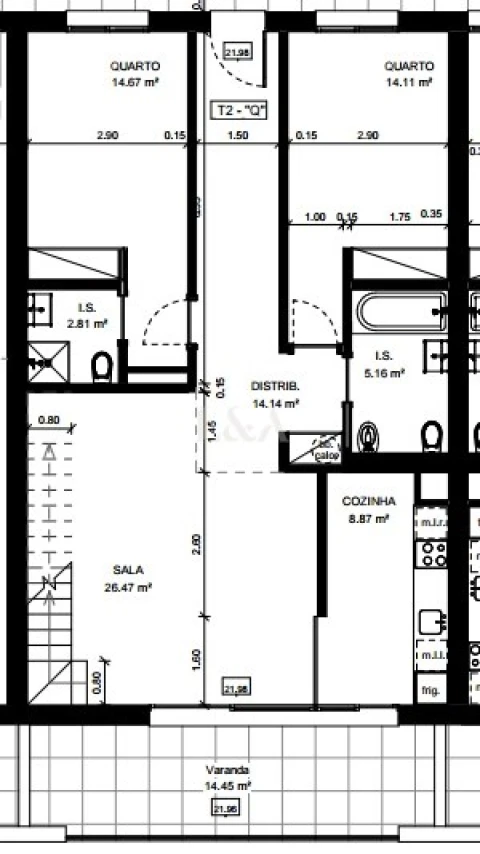 Apartamento T2 para Venda em Tavira (Santa Maria e Santiago)