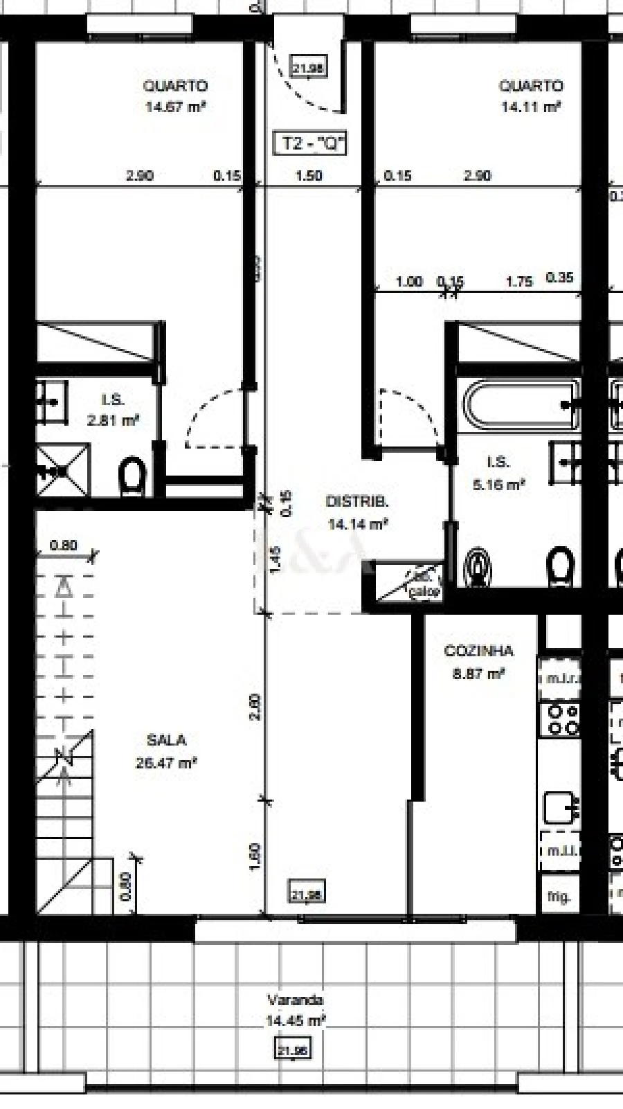 Apartamento T2 para Venda em Tavira (Santa Maria e Santiago) Foto 6