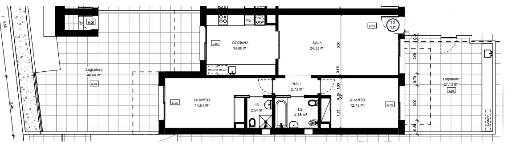 Apartamento T2 para Venda em Conceição e Cabanas de Tavira Planta 1