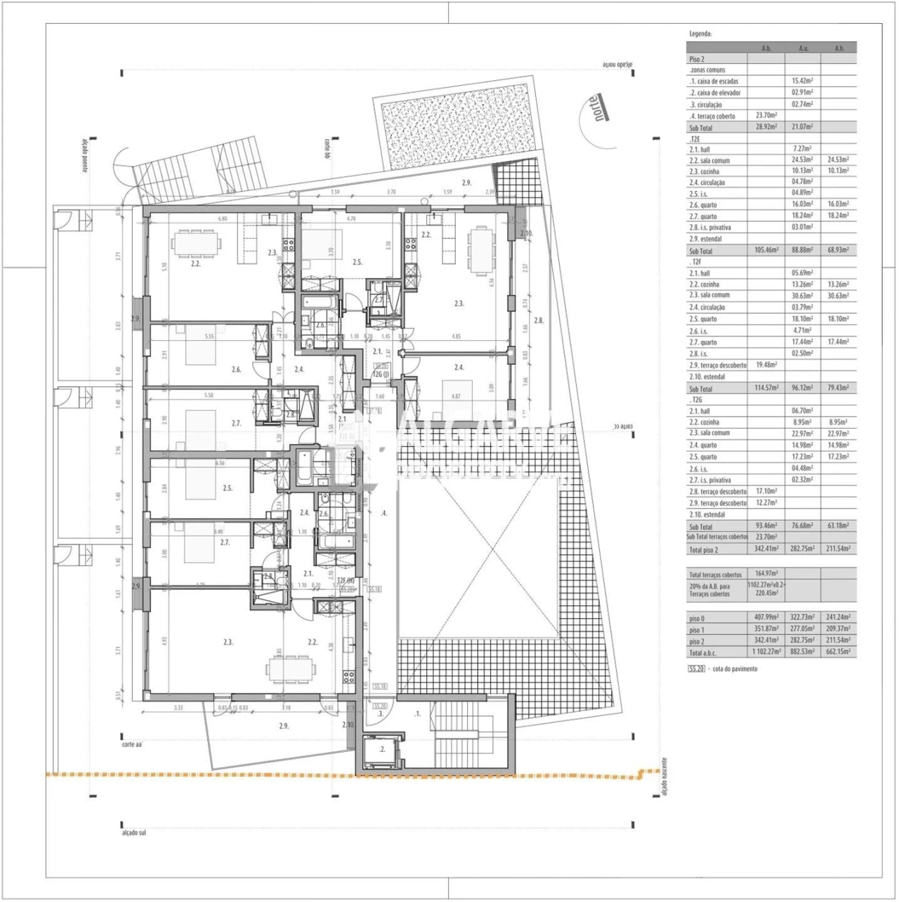 Apartamento T2 para Venda em Almancil Planta 5