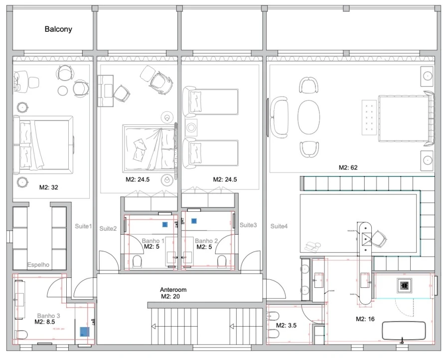 Moradia T5 para Venda em São Gonçalo Planta 2