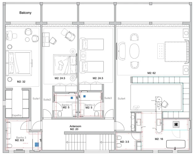 Moradia T5 para Venda em São Gonçalo Planta 2
