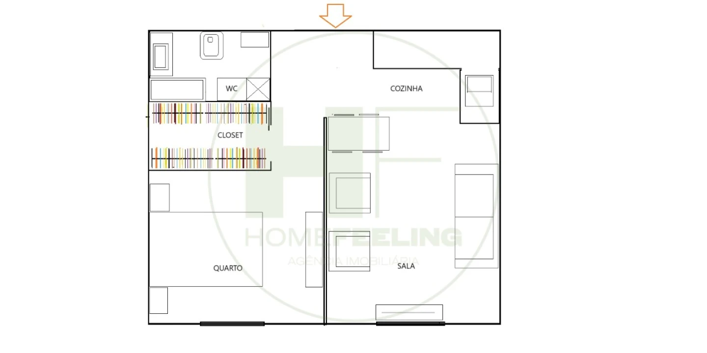 Apartamento T1 para Venda em Avenidas Novas Foto 2