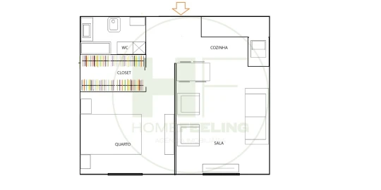 Apartamento T1 para Venda em Avenidas Novas