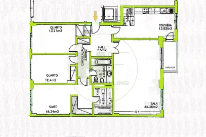 Apartamento T3 para Venda em Carnaxide e Queijas